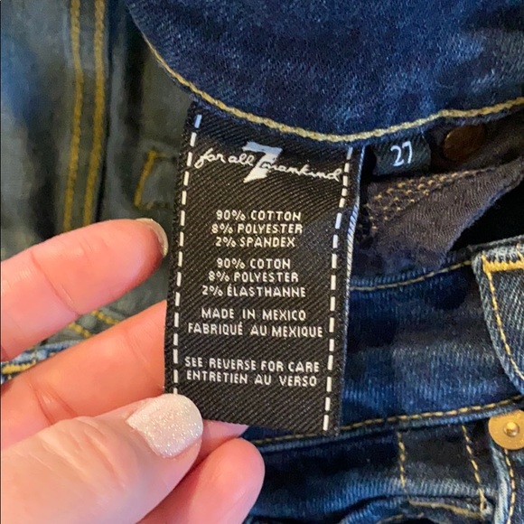 7 For All Mankind The Skinny Jeans 27 EUC - Picture 6 of 7